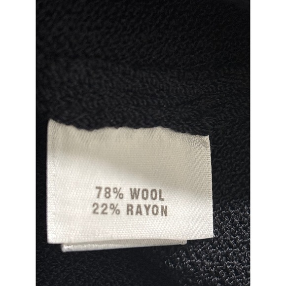 St. John Sport Jacket Skirt Outfit Set Women's XL Black Knit Wool Blend Casual - Picture 6 of 15